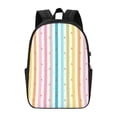 thumbnail image 2 of YFYANG 17" Laptop Backpack, Rainbow Line Pattern Fashion Travel Work Backpack with USB and Headphone Cable Interface for Men and Women, 2 of 8