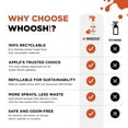 thumbnail image 5 of WHOOSH! Refillable Screen Cleaner Kit - 16.9 fl oz Spray + Microfiber Cloth – For TVs, Laptops, Phones, Car Displays, Sports Visors, Keyboards, Whiteboards – Alcohol-Free, Safe for All Devices, 5 of 9