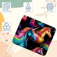 thumbnail image 3 of Unicorn Printed Gaming Mousepad Desk Pad, Square 8.3x9.8 Inch Non-Slip Rubber Bottom Mouse Mat for Office and Gaming, 3 of 6