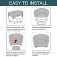 thumbnail image 6 of LKJYER 2 Piece Stretch Club Chair Slipcover, Tub Chair Cover Velvet Soft Armchair Chair Slipcovers Removable Washable for Living Room, 6 of 7