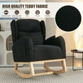 thumbnail image 5 of FFH Teddy Rocking Chair for Nursery with Side Pocket, Black, 5 of 9