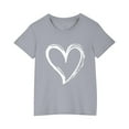 thumbnail image 2 of Odeerbi Toddler Boys Girls Summer Cotton T-shirt Fashion Cute Printed Casual Short Sleeve Cotton Tops Shirts Toddler Clothes Gray, 2 of 5