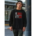 thumbnail image 2 of Revolution Quote Sweatshirt Men -Image by Shutterstock, Male x-Large, 2 of 4