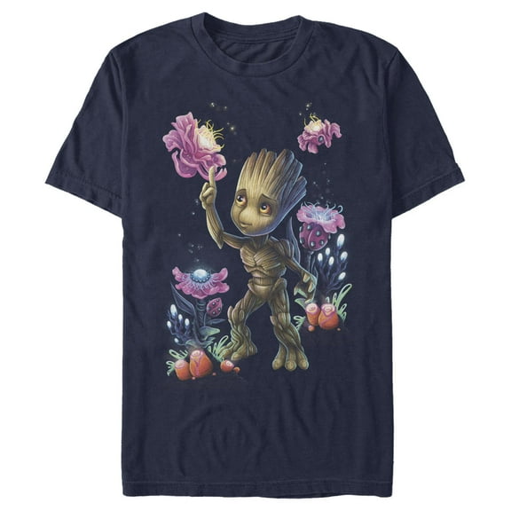 Men's Marvel Groot Artistic Plants  Graphic T-Shirt