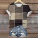 thumbnail image 4 of Camisetas de Manga Larga para las Mujeres Camiseta Impresa a Damas Retro de Ajuste Suelto, Cuello Redondo Manga Corta Top Casual, 4 of 5