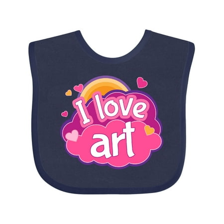 

Inktastic Artist I Love Art Gift Baby Girl Bib