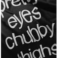 thumbnail image 4 of Pretty Eyes Chunky Thighs Adorable Youth T Shirt Tee Girls Infant Toddler Brisco Brands 12M, 4 of 5