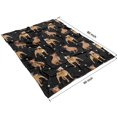 thumbnail image 4 of Pitbull Dog and Footprint Blanket,Comfortable Soft Flannel Throw Blanket,All Season,Warm Lightweight Blankets for Sofa Bed Couch Living Room Chair,60"x80"(150x200cm), 4 of 4