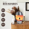 thumbnail image 3 of JAGASY Cowboy Tiny Urn for Mother, Orange Mini Urns for Human Ashes Keepsake, Raining Clouds Mountain Decorative Urns for Father, Horse Miniature Urn for Parents, (3 Inch), 3 of 7