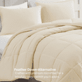 thumbnail image 4 of Casa Platino Comforter King Size Set- Includes a King Comforter and 2 King Pillow Shams - Pre-Washed Ultra Soft & Cozy Comforter Set King - Super Soft & Comfy King Size Comforter Set- Ivory, 4 of 9