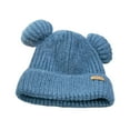 thumbnail image 1 of Bonnet Forme Oreilles d'Ours Tricoté Automne Hiver Coupe-Vent Chaud pour Extérieur, 1 of 10