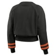thumbnail image 3 of Women's WEAR by Erin Andrews  Black Baltimore Orioles Vintage Washed Cropped Pullover Sweatshirt, 3 of 4