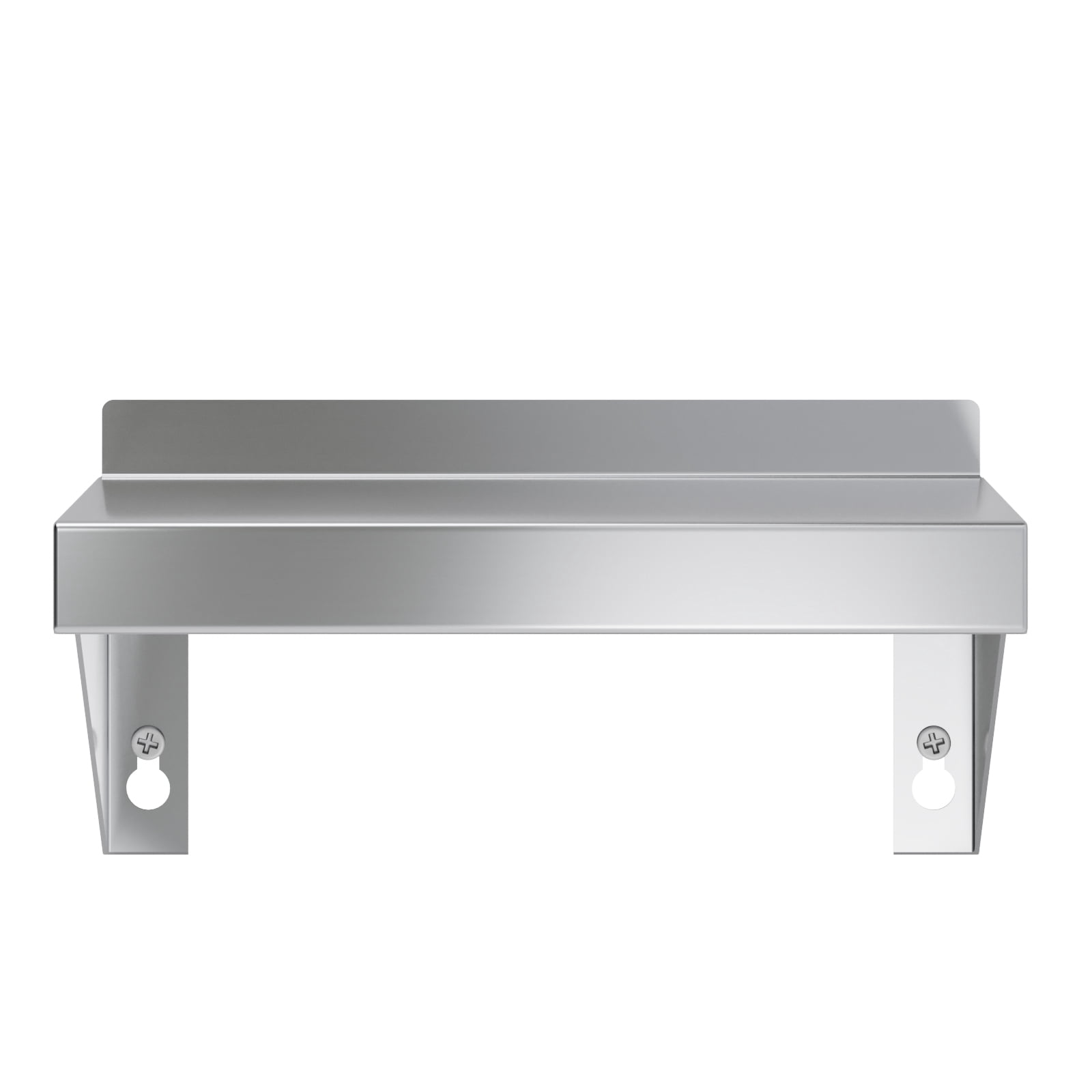 AmGood 6 in. x 10 in. Stainless Steel Wall Shelf With Squared Edge | NSF Certified | Appliance & Equipment Metal Shelving | Kitchen, Restaurant, Garage, Laundry, Utility Room