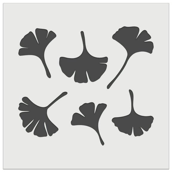 Gingko Leaves DIY Cookie Wall Craft Stencil - 5.5 Inch