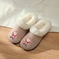 thumbnail image 2 of Roxoni Women’s Christmas Cozy Slippers, Soft Faux Fur Lining, Non-Slip Indoor Outdoor Sole, Customized Holiday Icon Gift, 2 of 4
