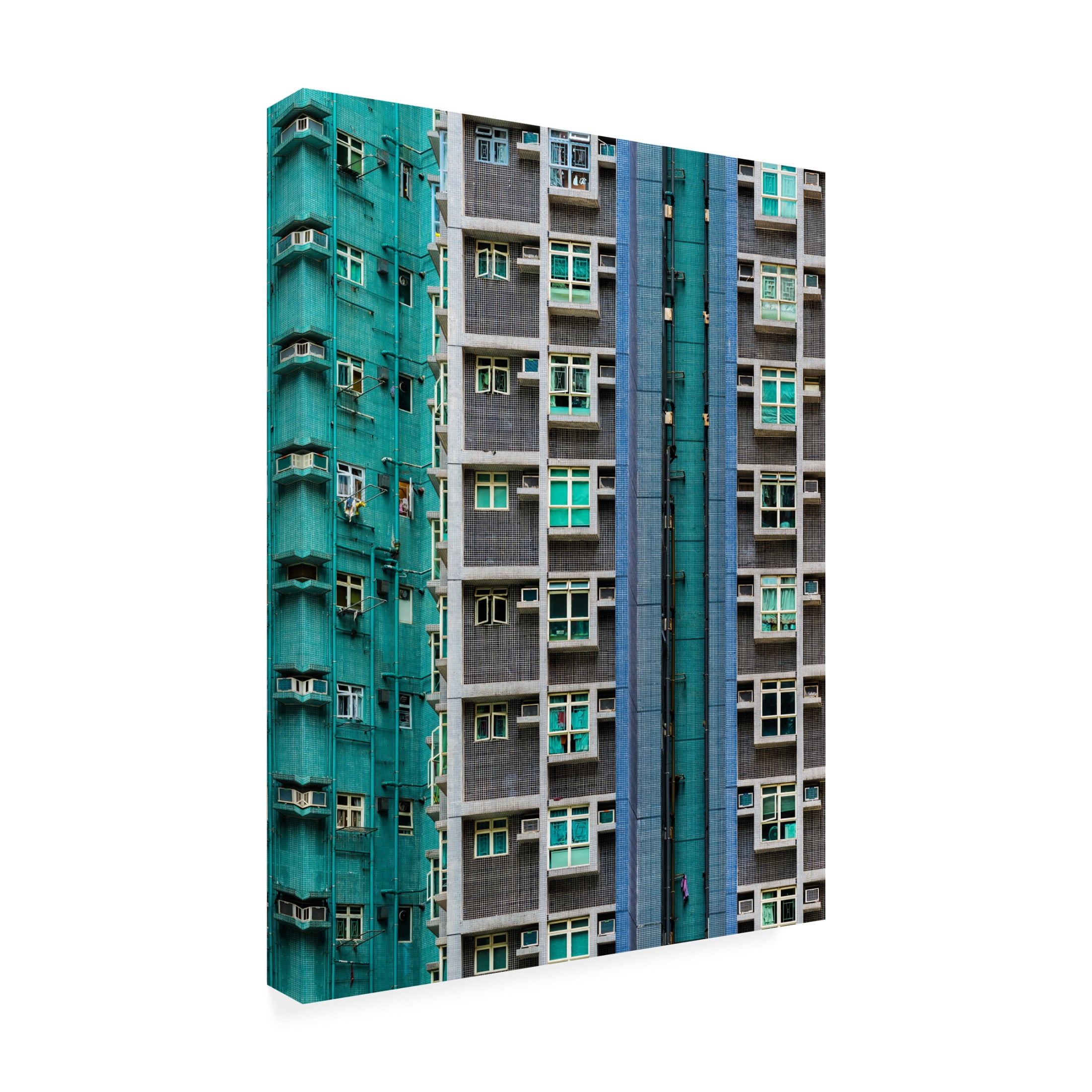 Canvas Wall Art - Andreas Agazzi 'Fractions' Wall Art for Living Room, Bedroom, or Office D?cor by Trademark Fine Art - 24 x 32 Inches