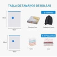 thumbnail image 4 of Bolsas al Vacío Reutilizables para Ropa y Cobijas + Bomba 10 Uds, 4 of 4
