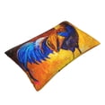thumbnail image 3 of Naloa Colorful Rooster Pillowcase, Throw Pillowcase, Wrinkle-Free, Stain-Resistant with Hidden Zipper for Bedroom Sofa - 20"x30", 3 of 9