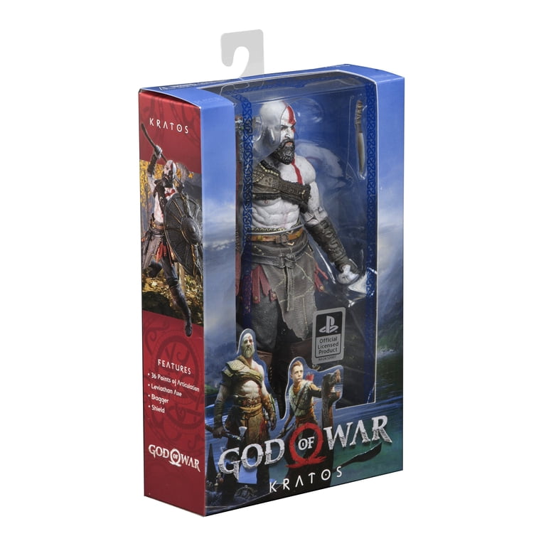 NECA Kratos Action Figure 7 Inches Tall with Leviathan Axe Dagger