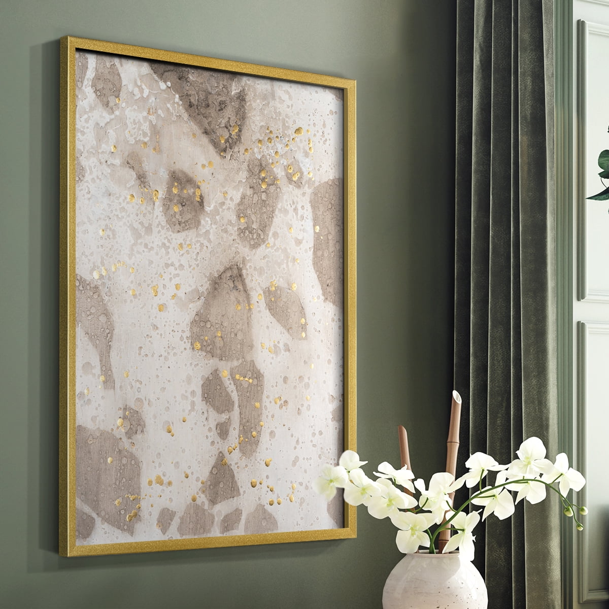 Chordata I Framed Print in Gold Solid Wood Framed Print No Nail Hanging