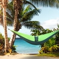 thumbnail image 1 of UBesGoo Better Gardens Double Hammock with Tree Straps Green, 1 of 6