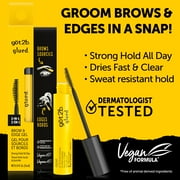 got2b Glued 2-in-1 Brow Gel & Edge Control, Strong Hold Eyebrow & Hair Mascara, 0.54 oz