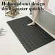 thumbnail image 5 of Alfombra Antideslizante para Baño | Tapete Impermeable de PVC para Baño y Ducha | Secado Rápido, Absorbente para Baño y Puerta de Inodoro | Superficie Suave Antideslizante | Negro | 40x69cm | 1, 5 of 6