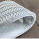thumbnail image 3 of Zapatillas de punta abierta para invitados Hombres Mujeres Viaje Interior Casa No desechable Hotel Waffle blanco Zapatillas transpirables 1 par, 3 of 5