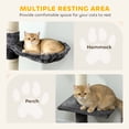 thumbnail image 4 of CoSoTower 8.5ft Cat Climbing Tree 5-Tier Kitty Activity Center with Scratching Post Dark Grey, 4 of 7