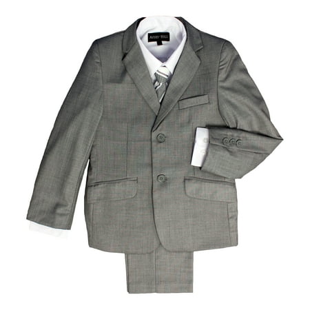 Avery Hill Boys Formal 5 Piece Suit With Shirt, Vest, and Tie (Toddler, Little & Big (Best Tie For Blue Suit)
