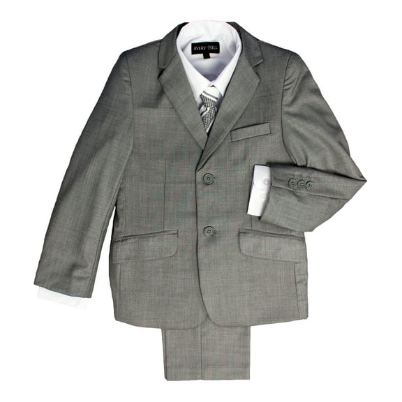 Avery Hill Boys Formal 5 Piece Suit With Shirt, Vest, and Tie (Toddler, Little & Big Boys)