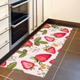 thumbnail image 2 of Pink Kitchen Rugs and Mats, Strawberry Butterfly Mats for Floor Non Slip Cushioned Kitchen Mats Comfort Waterproof Mat for Kitchen Sink Laundry Office,23.6x15.7 inch, 2 of 6