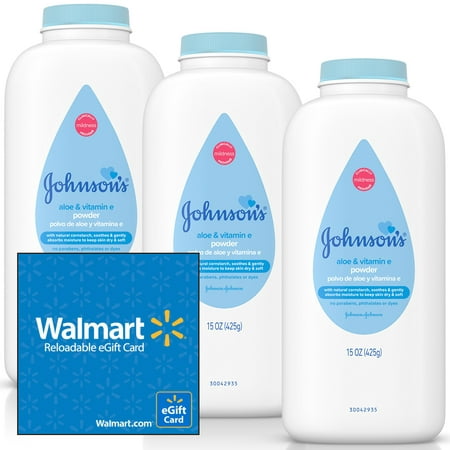 Buy 3 Johnsons Baby Powders With Aloe Vera & Vitamin E, Get a $5 Gift Card (Best Way To Get Vitamin A)