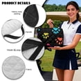 thumbnail image 5 of Uorisanigo Golf Cart Seat Covers Universal Colorful Dog Paw Print Golf Cart Seat Towel Blanket with 4 Front Pockets, Fits for EZGO, Club Car, Yamaha and More Golf Seat Protector, 5 of 6