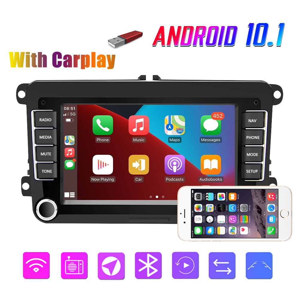 Android 8.0 Car GPS Car MP5 Player RDS WIFI BT Stereo Radio FM Mirror Link 