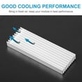 thumbnail image 5 of 1PC Aluminum Heat Sink, 3.9" x 1.4" x 0.4" Radiator Heatsink Grille Shape Heat Sinks Cooling Fins Cooler for IC MOSFET  Component, 5 of 7