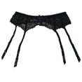 thumbnail image 4 of TVRtyle Black Lace Sexy Women Metal Clips Garter Belts for Stockings, 4 of 8