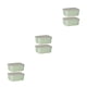 thumbnail image 1 of Toystoory Recipiente de plástico para alimentos, transparente, fácil de localizar, sin BPA, conserva la frescura, frío y caliente, verde, 2 Type1 NO1, 1 of 6