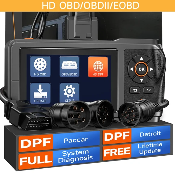 ANCEL HD431  Paccar Detroit Heavy Duty Truck Scanner OBD Diesel Diagnostic Tool DPF Regen