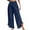 Navy-01, variant on REALiKUN Women Linen Pants Summer Wide Leg Beach Lightweight High Waist Ruffle Flowy Palazzo Pant Boho Casual Trousers
