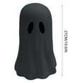 thumbnail image 3 of Halloween Paper Mache Ghost Tabletop Decoration, Paper Mache Ghost Tabletop Decoration, Black, 11" Halloween Indoor Decor, 3 of 9