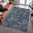 thumbnail image 6 of Addison Rugs Mayfield Premium Machine Washable Traditional Global Teal Rectangle Rug, 8' x 10', 6 of 6