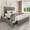 grey, variant on Modern Storage Platform Bed Frame – Queen Grey Corduroy Upholstered, 4 Drawers, Wingback Tufted Headboard, Sturdy Wood Slats, No Box Spring Needed – Color: Grey, Size: QUEEN