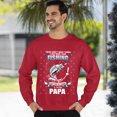 thumbnail image 3 of Christmas Sweatshirt, Papa's Fishing Sweatshirt, Love Fishing & Being Papa Gift for Grandpas & Dads, Unique Fisherman Sweater, 3 of 5