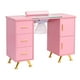 thumbnail image 1 of Mesa de manicura VANLIG Estación de Mesa de uñas con colector de Polvo eléctrico Rosa, 1 of 2