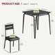 thumbnail image 2 of 3 - piece estilo rural dining mesa set para 2 - a space - saving mesa con 2 cozy sillas para small dining rooms y apartments, 2 of 6