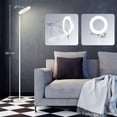 thumbnail image 5 of SUNTHIN Smart Wifi LED Floor Lamp RGBW,Color Changing Modern Standing Lamp with Double Side Lighting,Works with Alexa&Google Home,42W White, 5 of 9