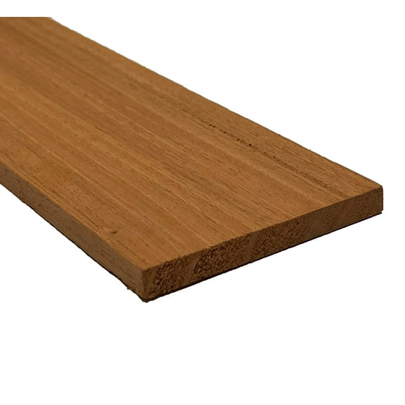 Honduran Mahogany Thin Stock Lumber Boards - 1/8" x 1-1/2" x 16" (1 Piece) | Thin Dimensional Lumber | Lumber Boards