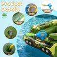thumbnail image 4 of Teblint Inflatable Tank Pool Floats Adults - Large Pool Floaties Swimming Pool Tank with Water Cannon Blaster Swim Floaty Rafts Lake Beach Party Water Toys for Adults Green, 4 of 8