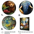 Designart "Animal Playground Blue Nursery Theme I" People Framed Wall